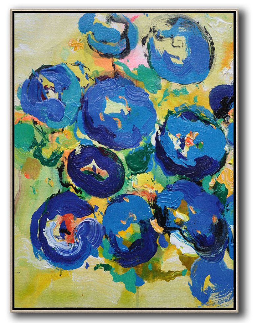 Palette Knife Abstract Flower Art #L14B